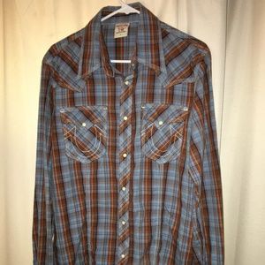 True Religion Men's Western Snap Shirt (Large)